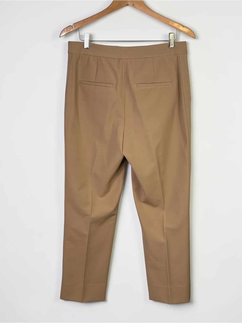Vince Pecan Tapered Stovepipe Knit Trousers Pants Size 8 - Picture 3 of 11